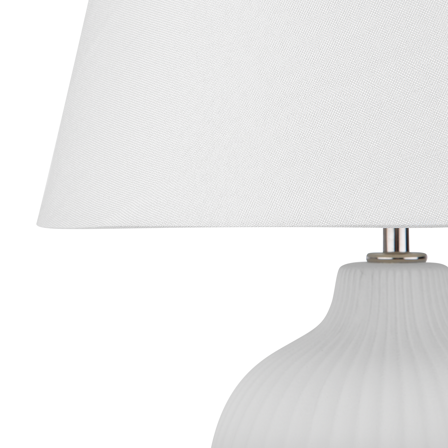 Tischleuchte FERGUS Keramik Weiss