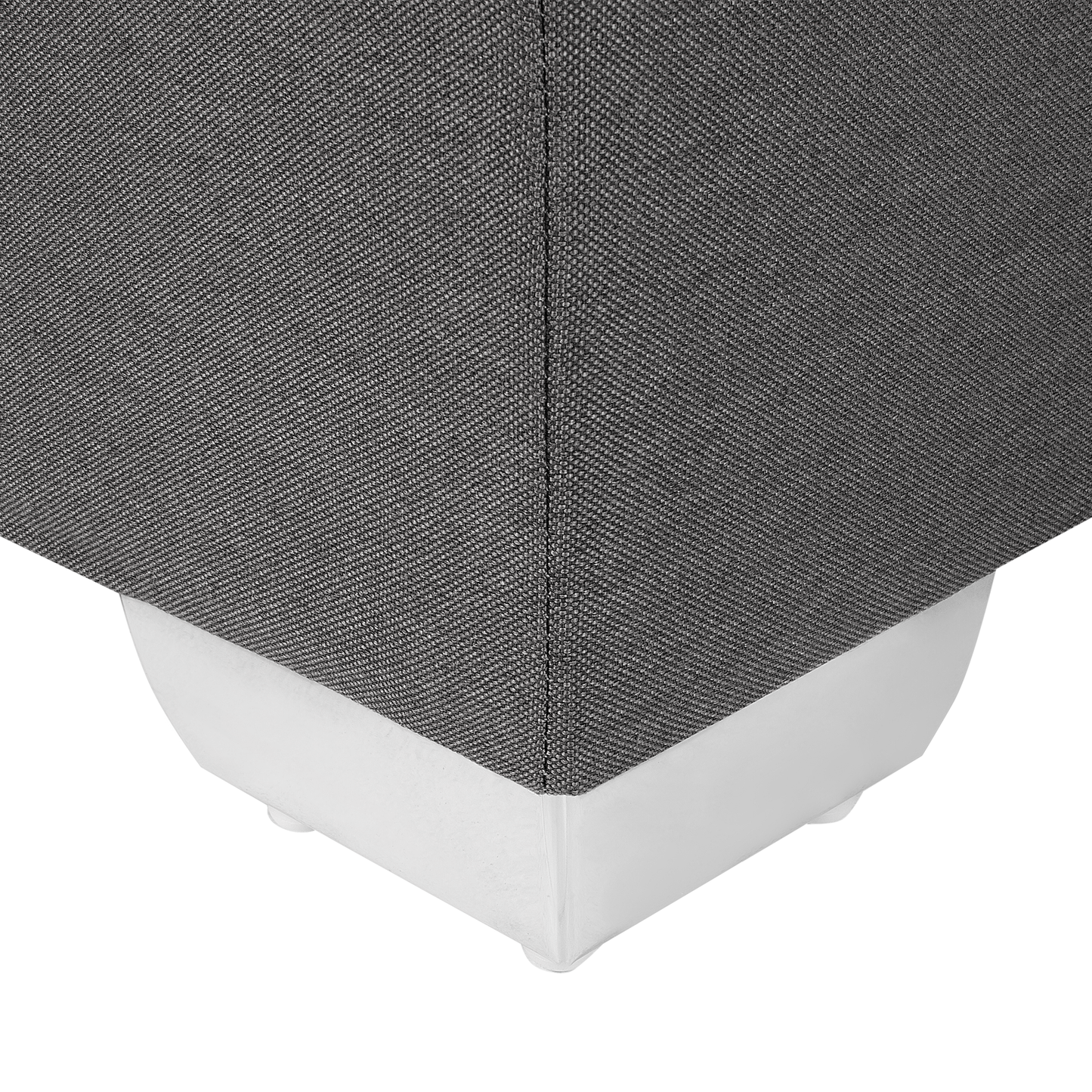 Boxspringbett Stoff PRESIDENT 180 x 200 cm Dunkelgrau