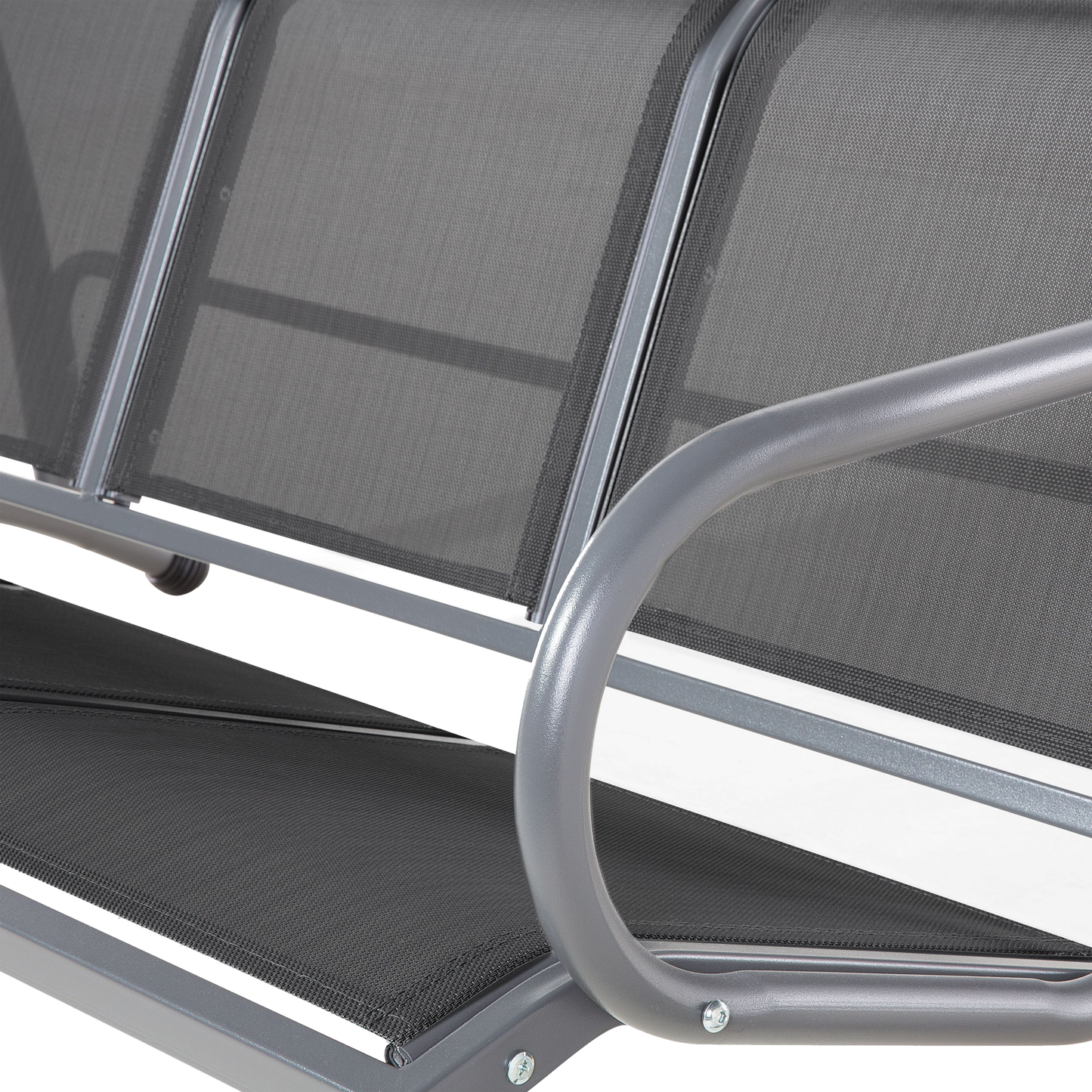 Hollywoodschaukel BOGART Metall Schwarz