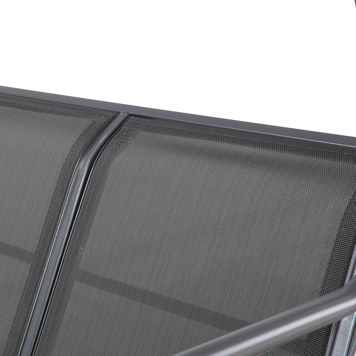 Hollywoodschaukel BOGART Metall Schwarz