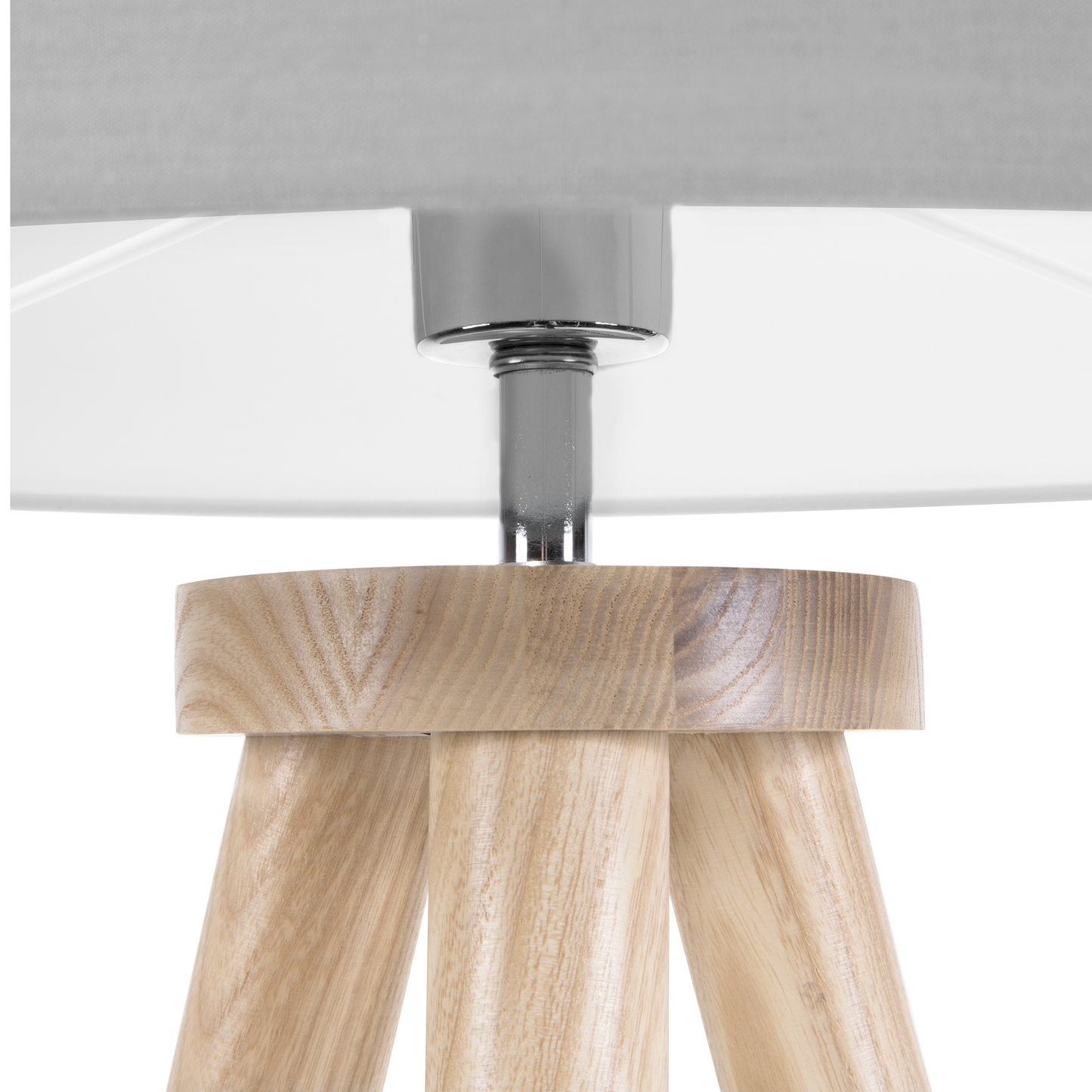 Stehlampe NITRA Holz Grau