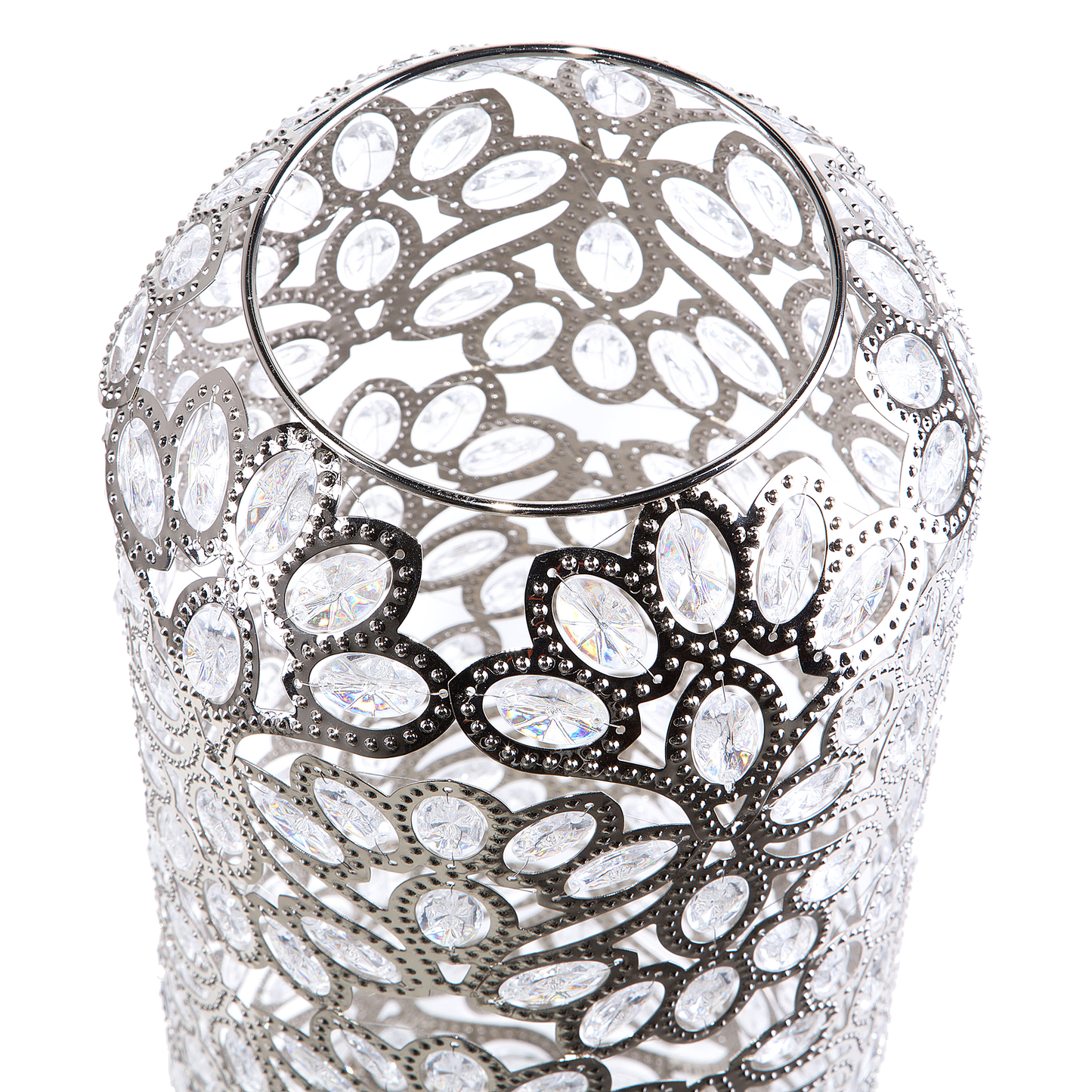 Stehlampe Nickel 62 cm Laternenform VOLTA
