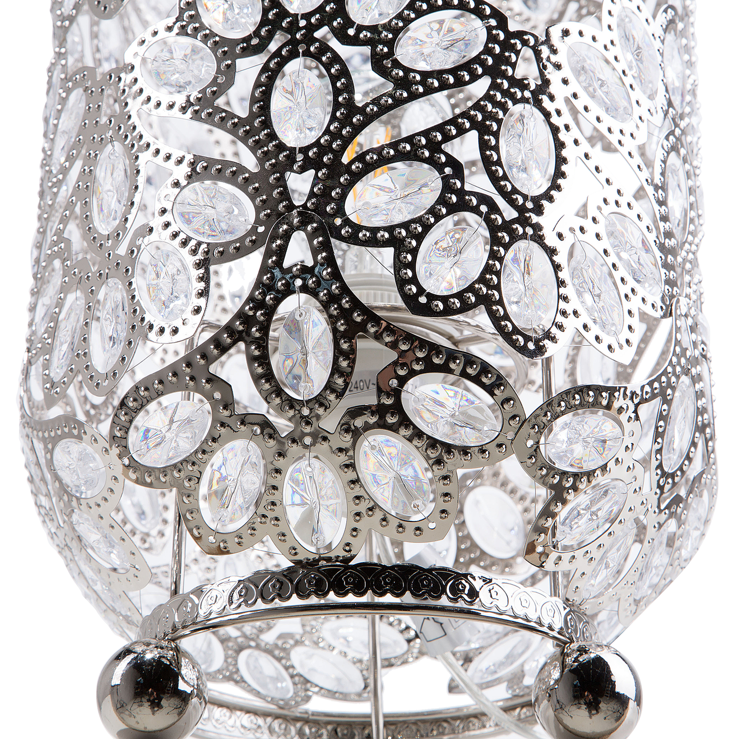 Stehlampe Nickel 62 cm Laternenform VOLTA