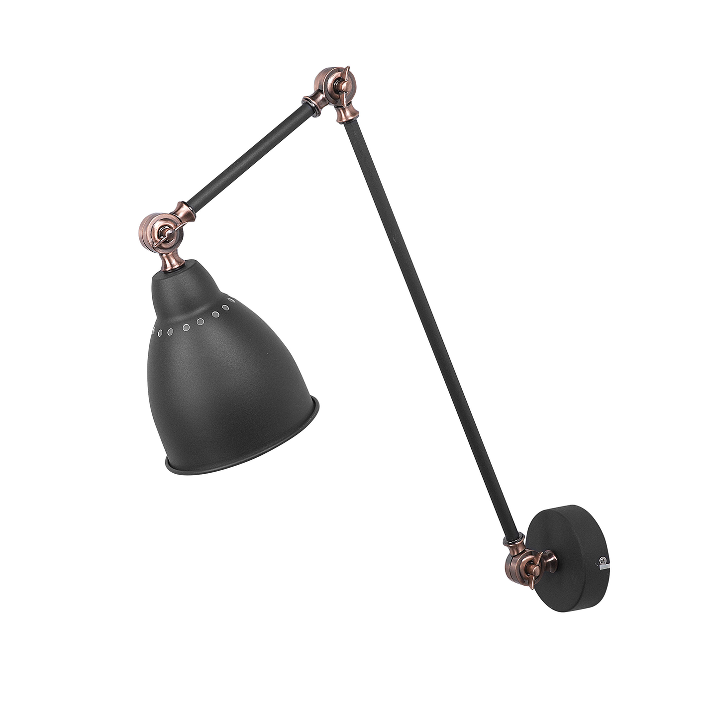 Wandlampe MISSISSIPPI verstellbar Metall Graphitgrau
