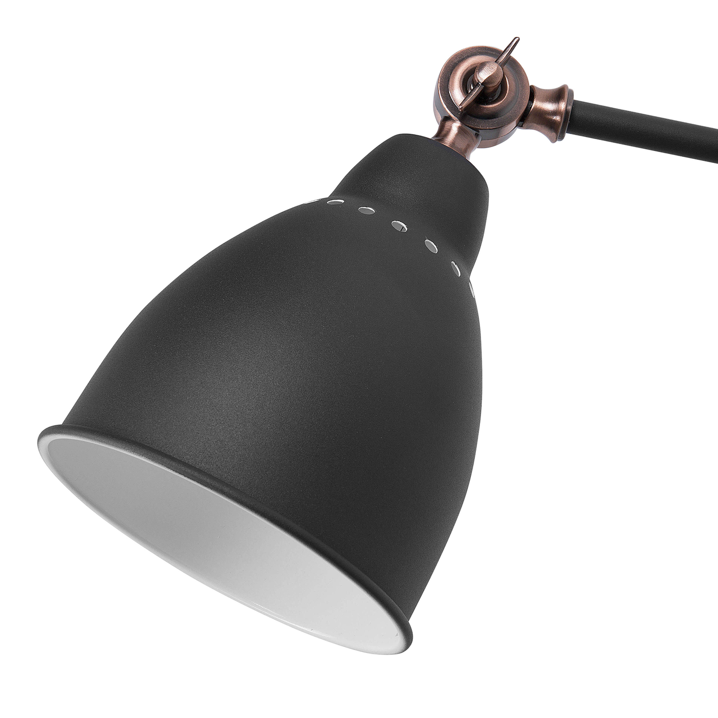 Wandlampe MISSISSIPPI verstellbar Metall Graphitgrau