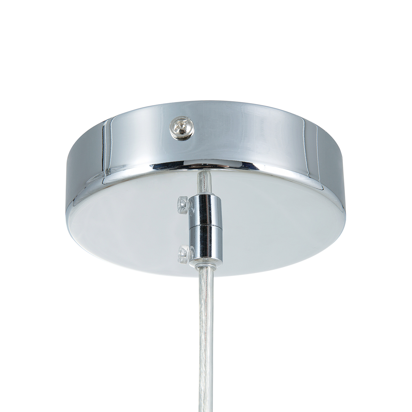 Hängelampe SANGONE Glas Silber