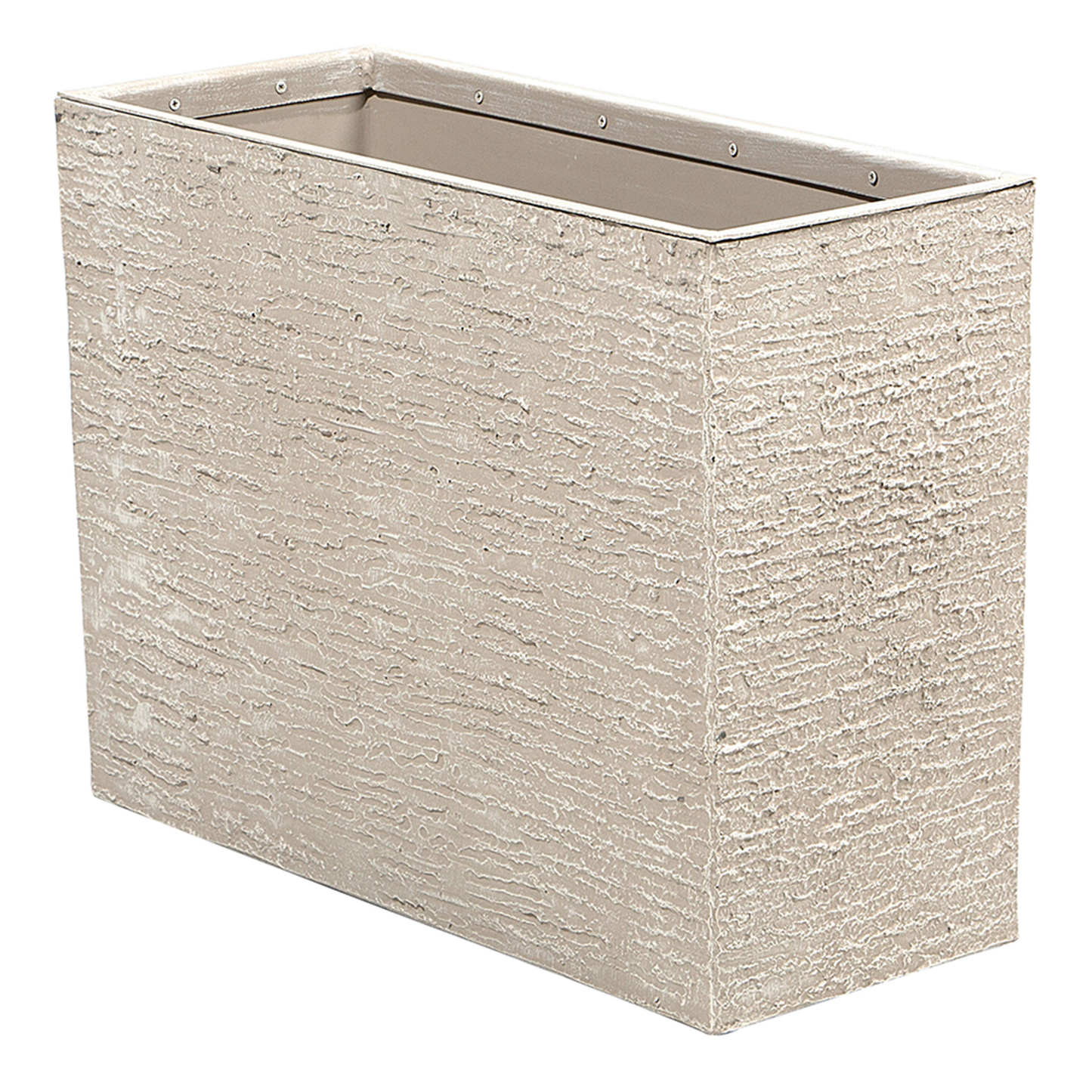 Blumenkübel EDESSA Stein 60 cm Hellbeige