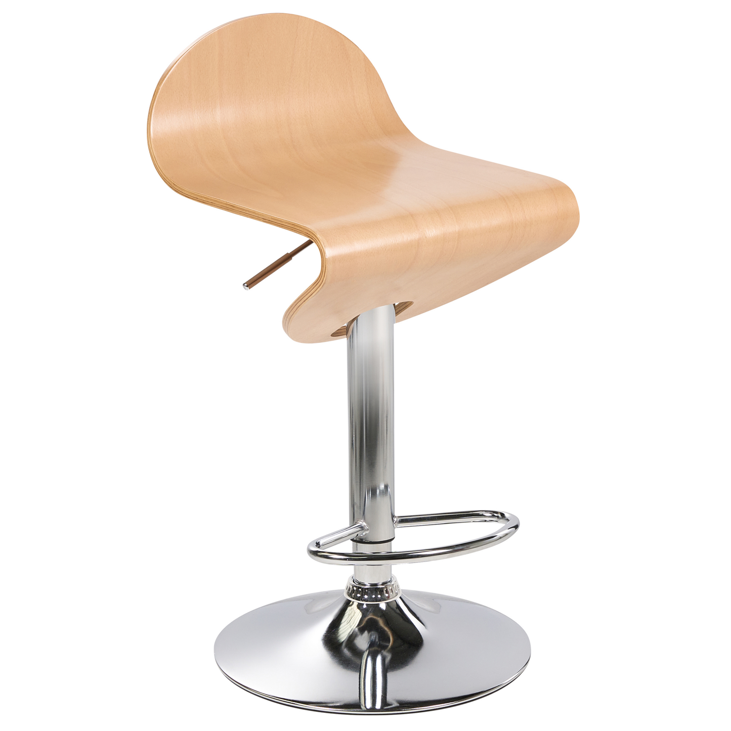 Barhocker 2er Set Heller Holzfarbton LIVERPOOL