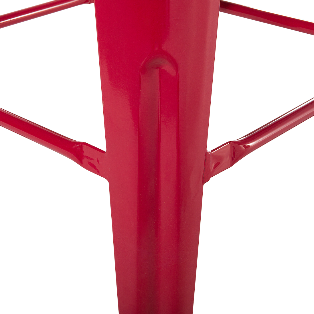 Set mit 2 Barhockern CABRILLO Metall Rot