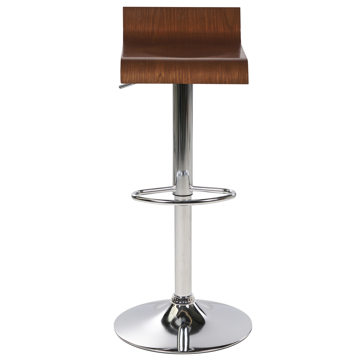 Barhocker 2er Set Dunkler Holzfarbton VALENCIA