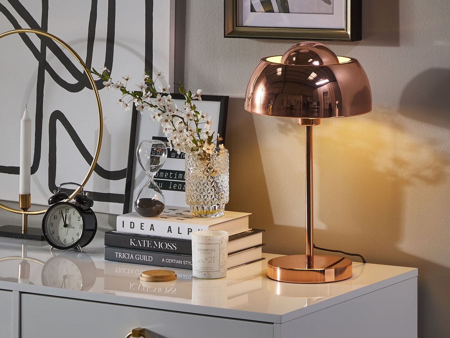 Tischleuchte SENETTE Metall Kupfer