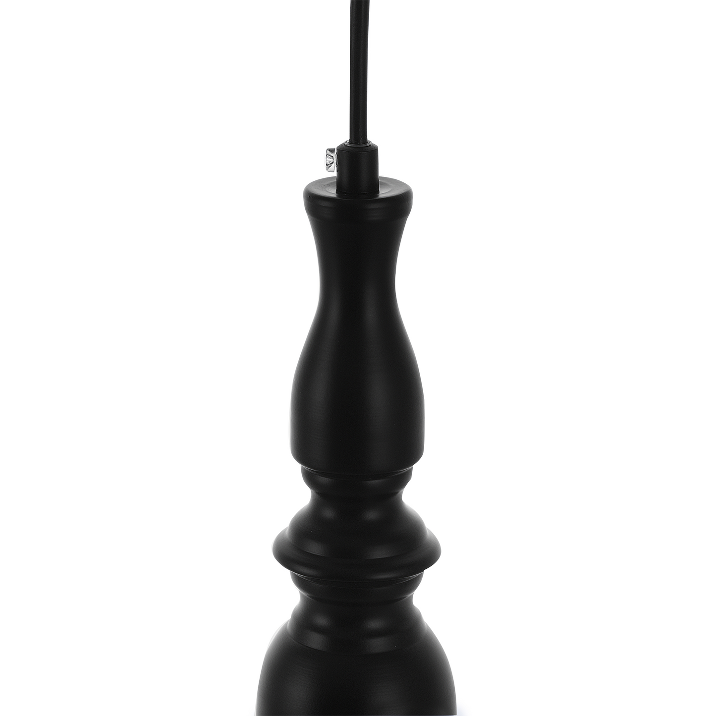Hängelampe schwarz Glockenform FLUVIA