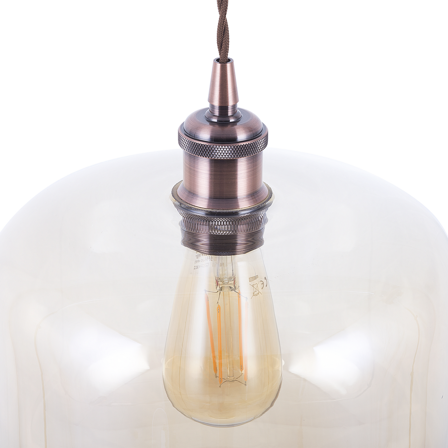 Hängelampe LANATA Glas Transparent