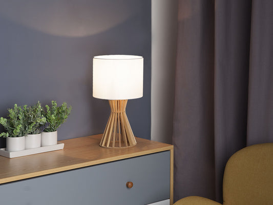 Tischleuchte CARRION Hellbraun