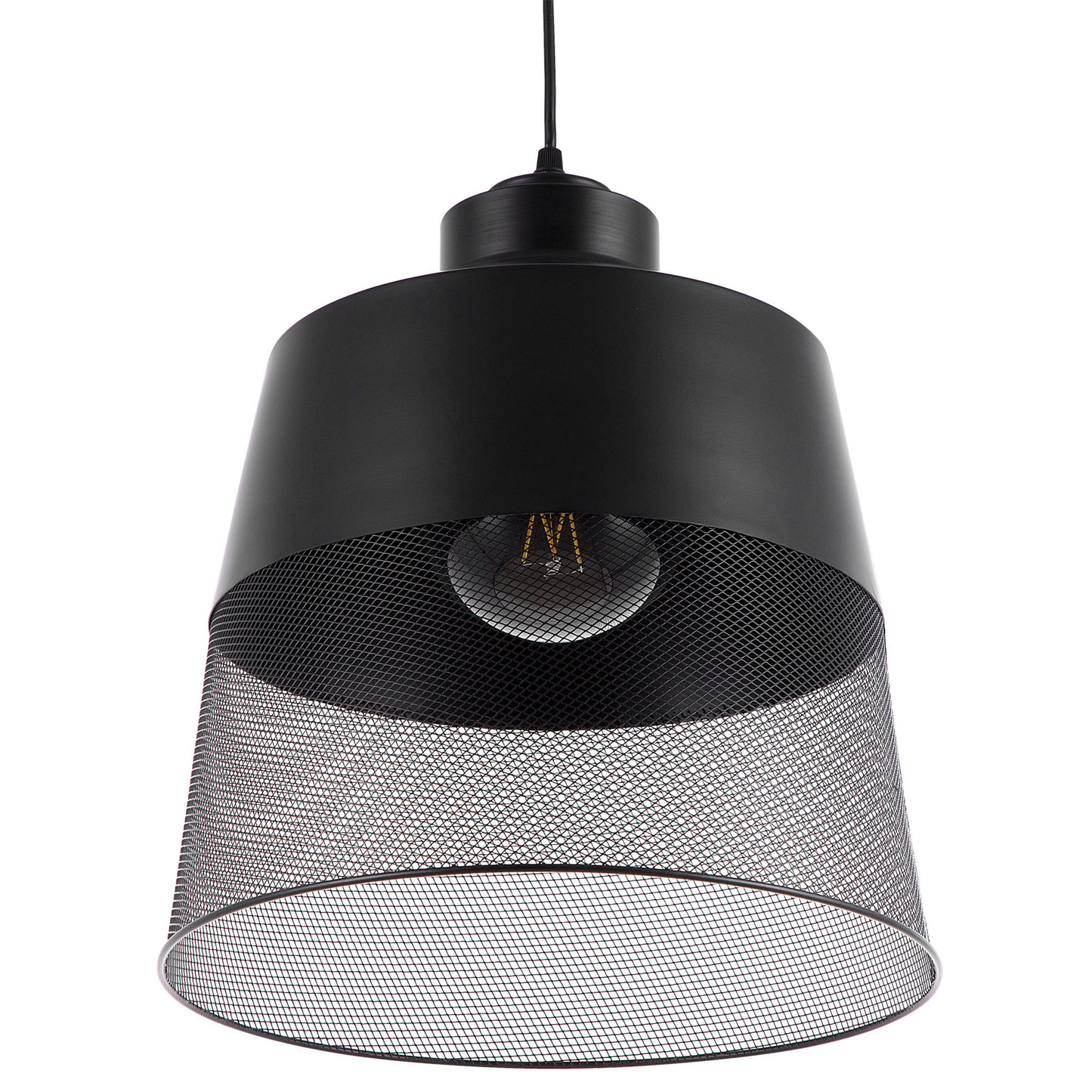 Hängelampe MUGA Metall Schwarz