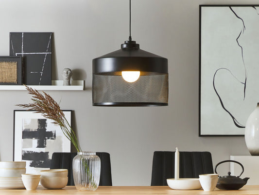 Hängelampe CARDENER Metall Schwarz