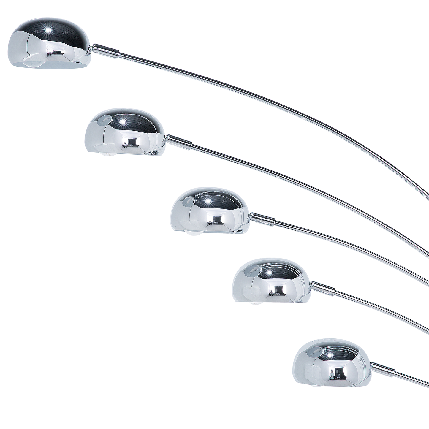 Stehlampe FLINDERS verstellbar Metall Silber