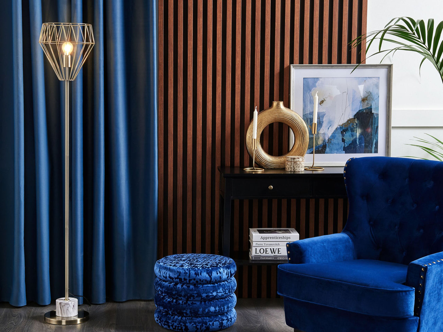 Stehlampe MOONI Metall Messing