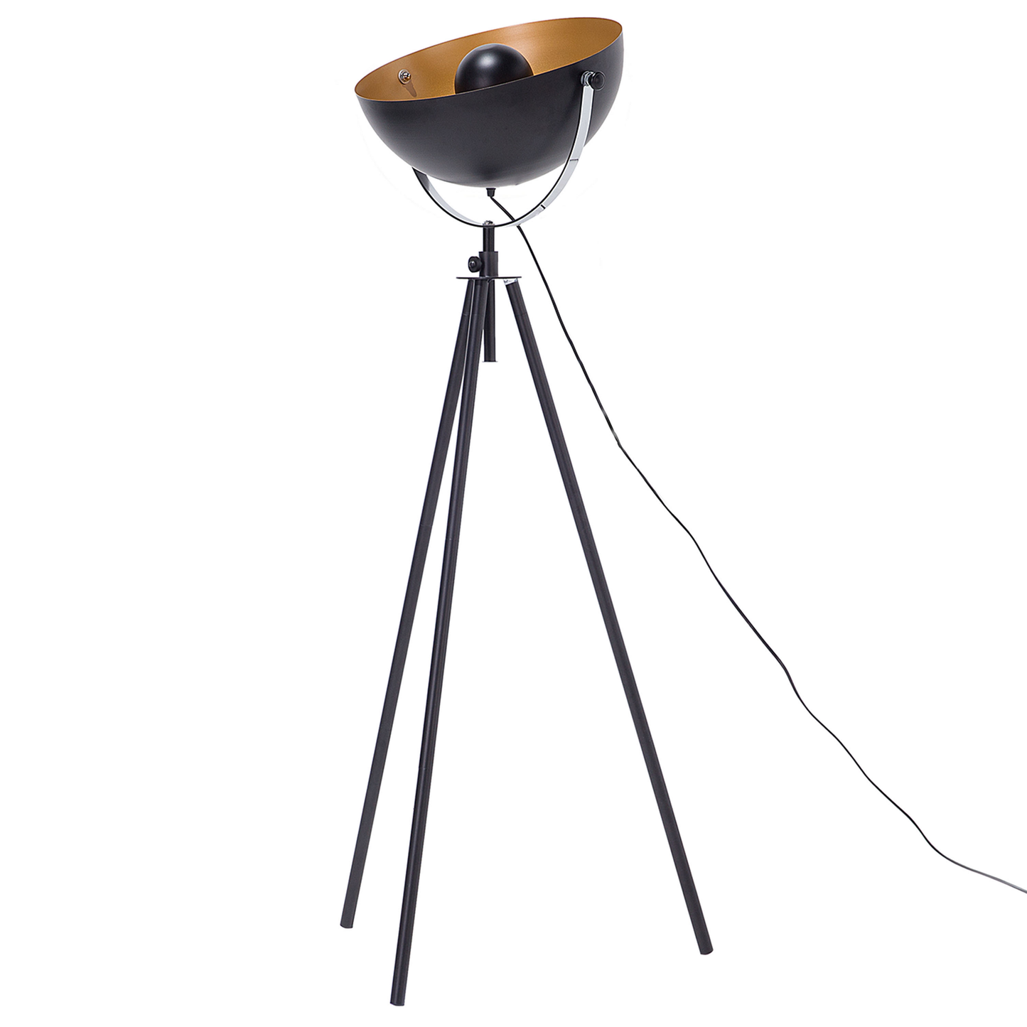 Stehlampe THAMES Metall Schwarz