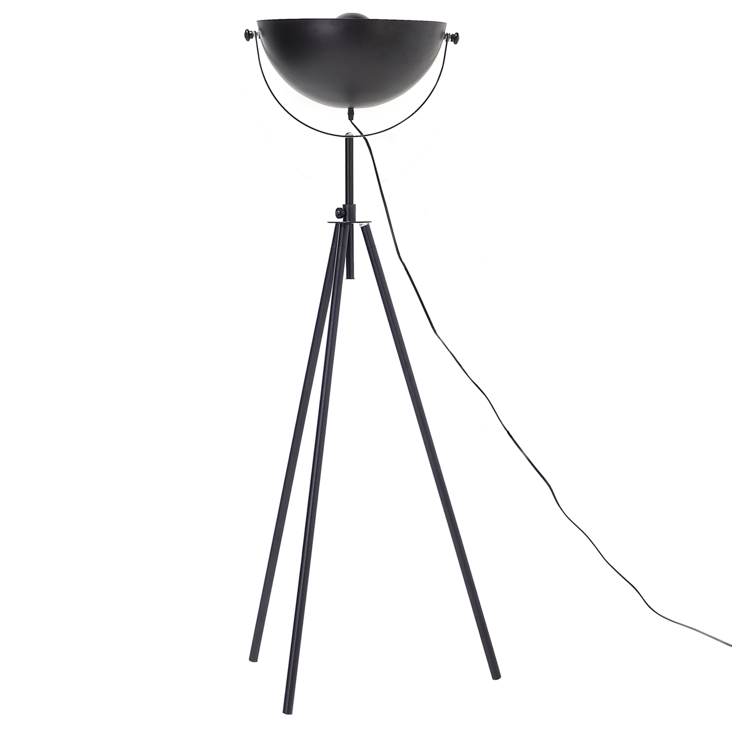 Stehlampe THAMES Metall Schwarz
