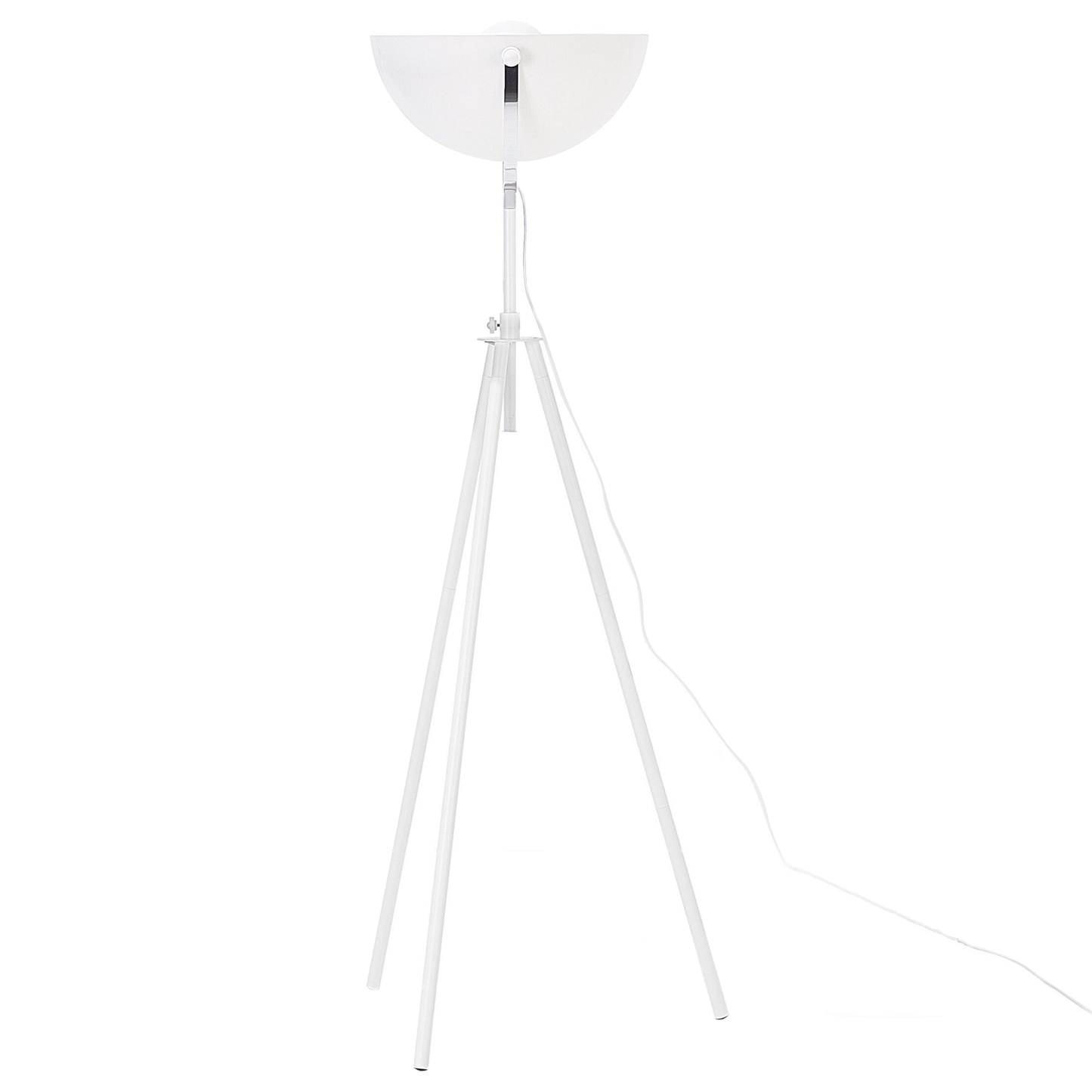 Stehlampe weiss / gold 170 cm rund THAMES