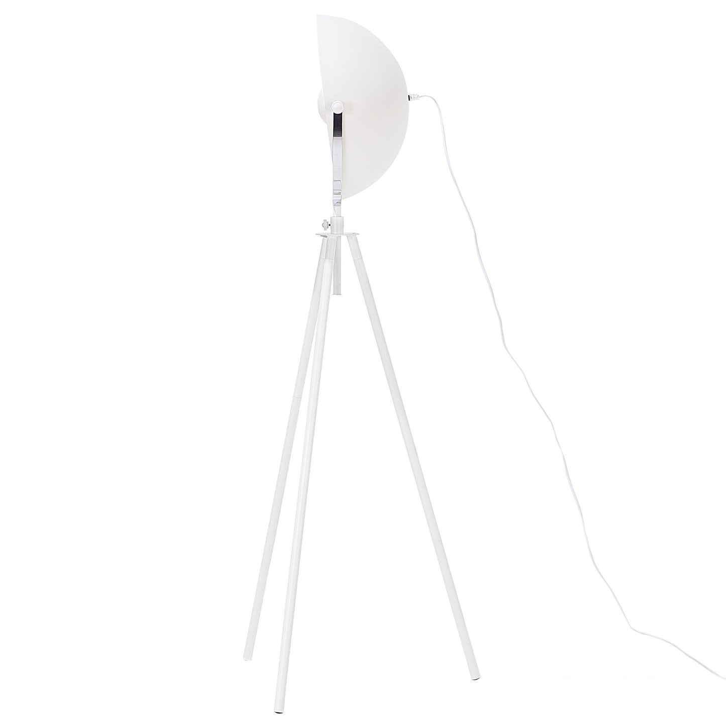 Stehlampe weiss / gold 170 cm rund THAMES
