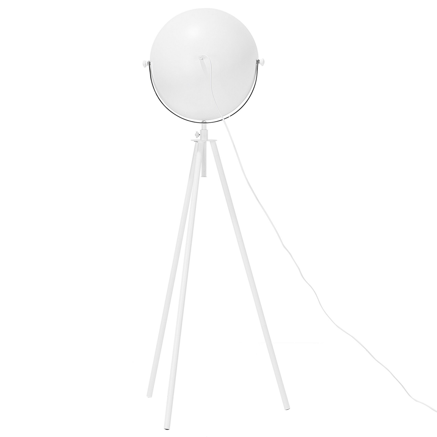 Stehlampe weiss / gold 170 cm rund THAMES