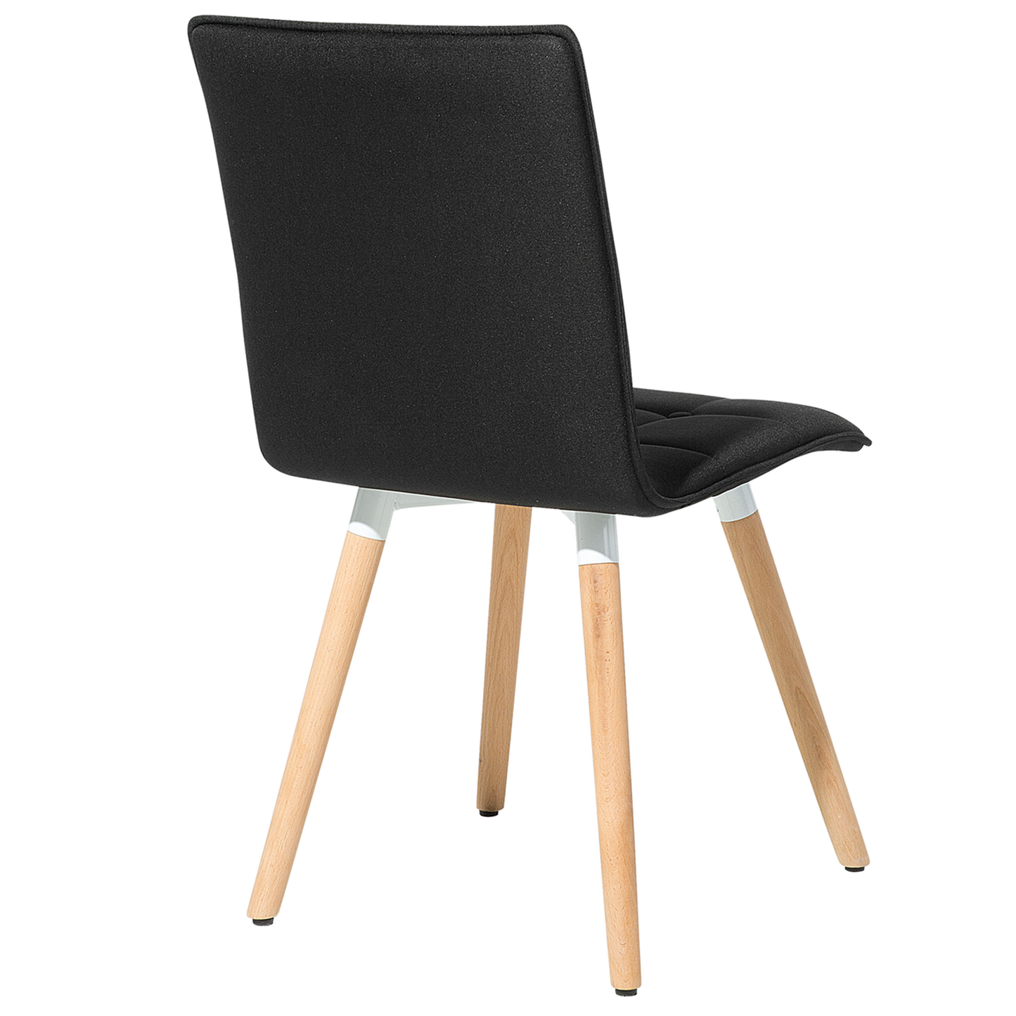 Esszimmerstuhl 2er Set Stoff Schwarz BROOKLYN