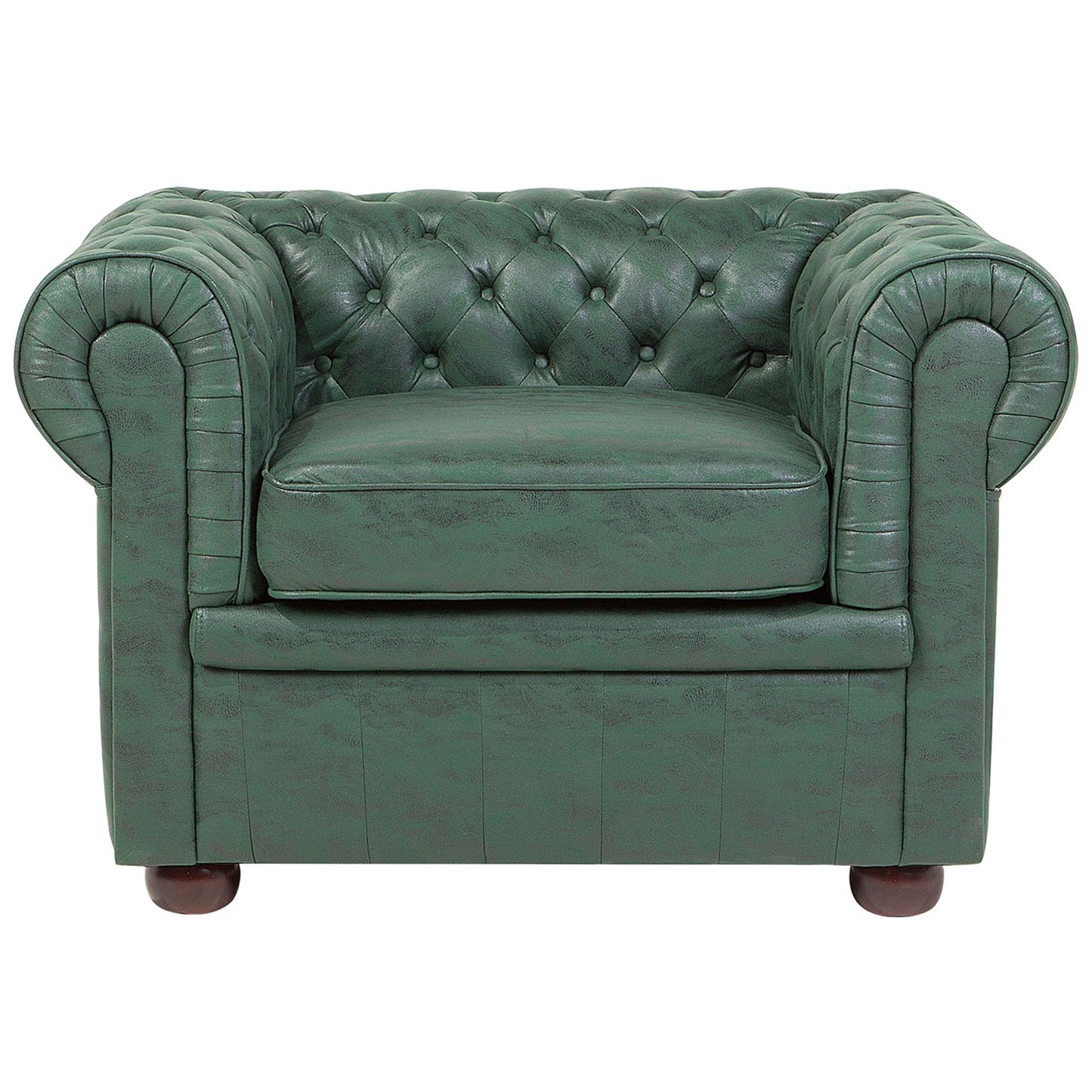 Sessel CHESTERFIELD Kunstleder Grün