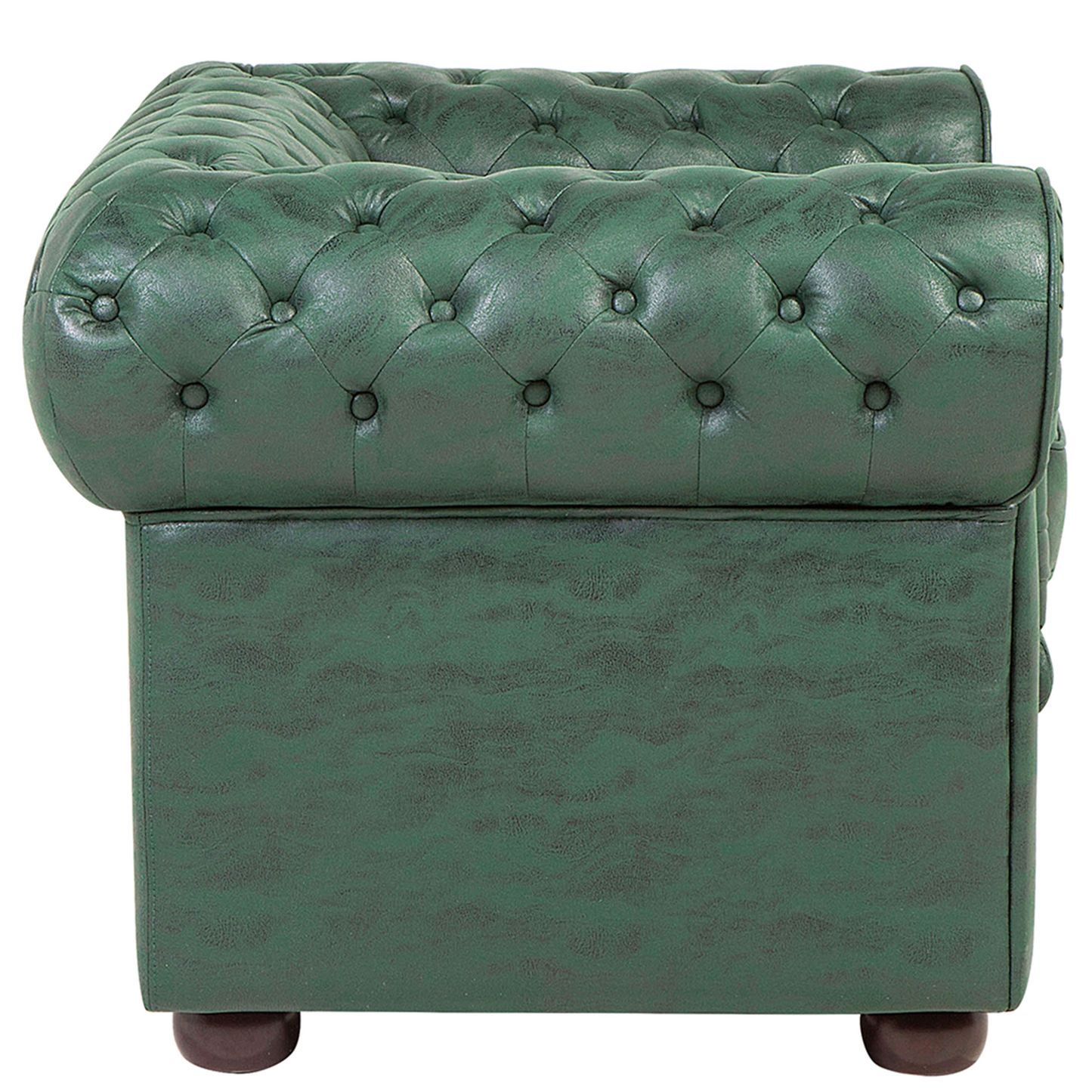Sessel CHESTERFIELD Kunstleder Grün
