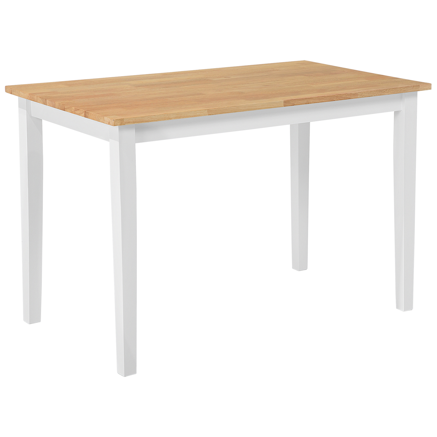 Essgruppe weiss Holz 4-Sitzer 114 x 68 cm GEORGIA