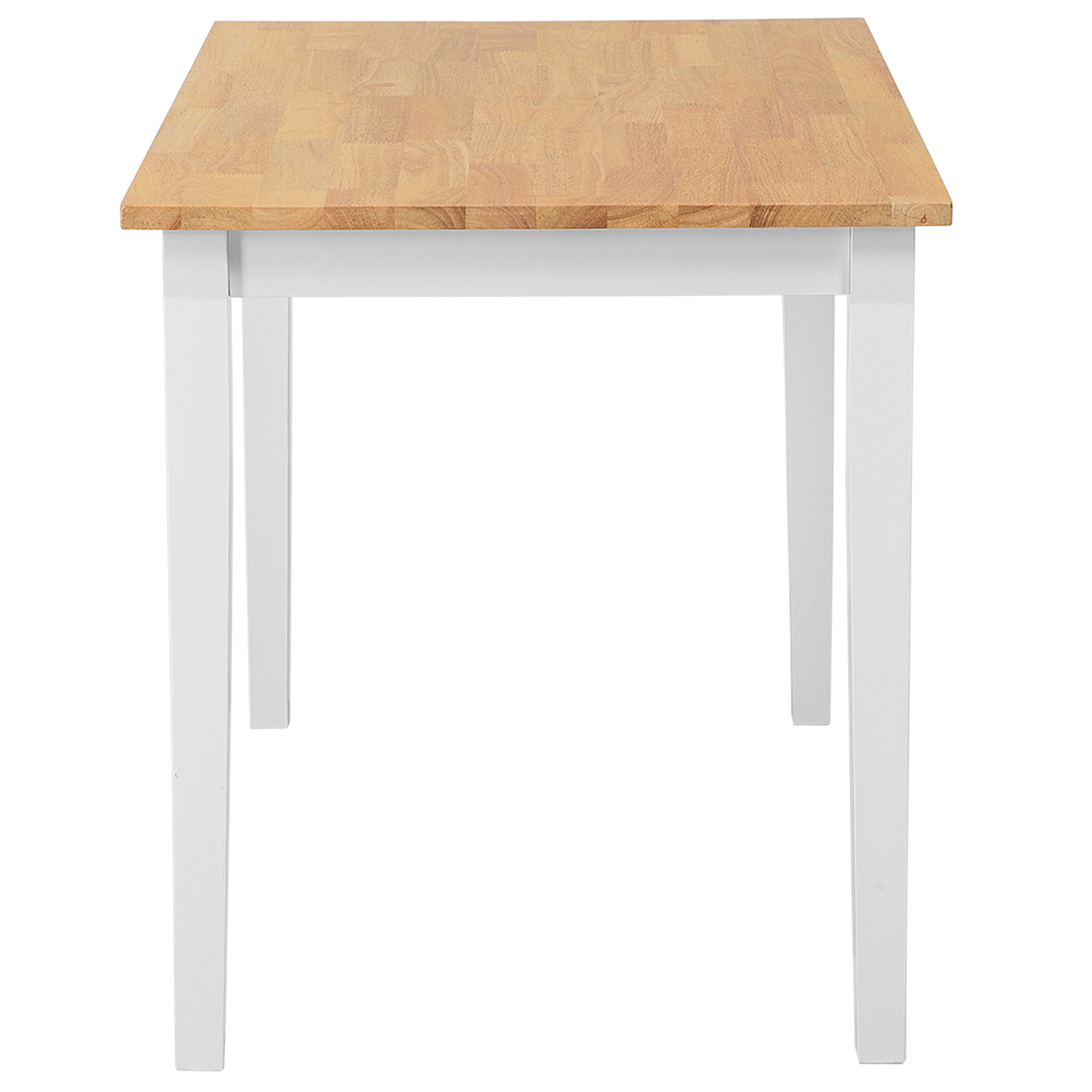 Essgruppe weiss Holz 4-Sitzer 114 x 68 cm GEORGIA