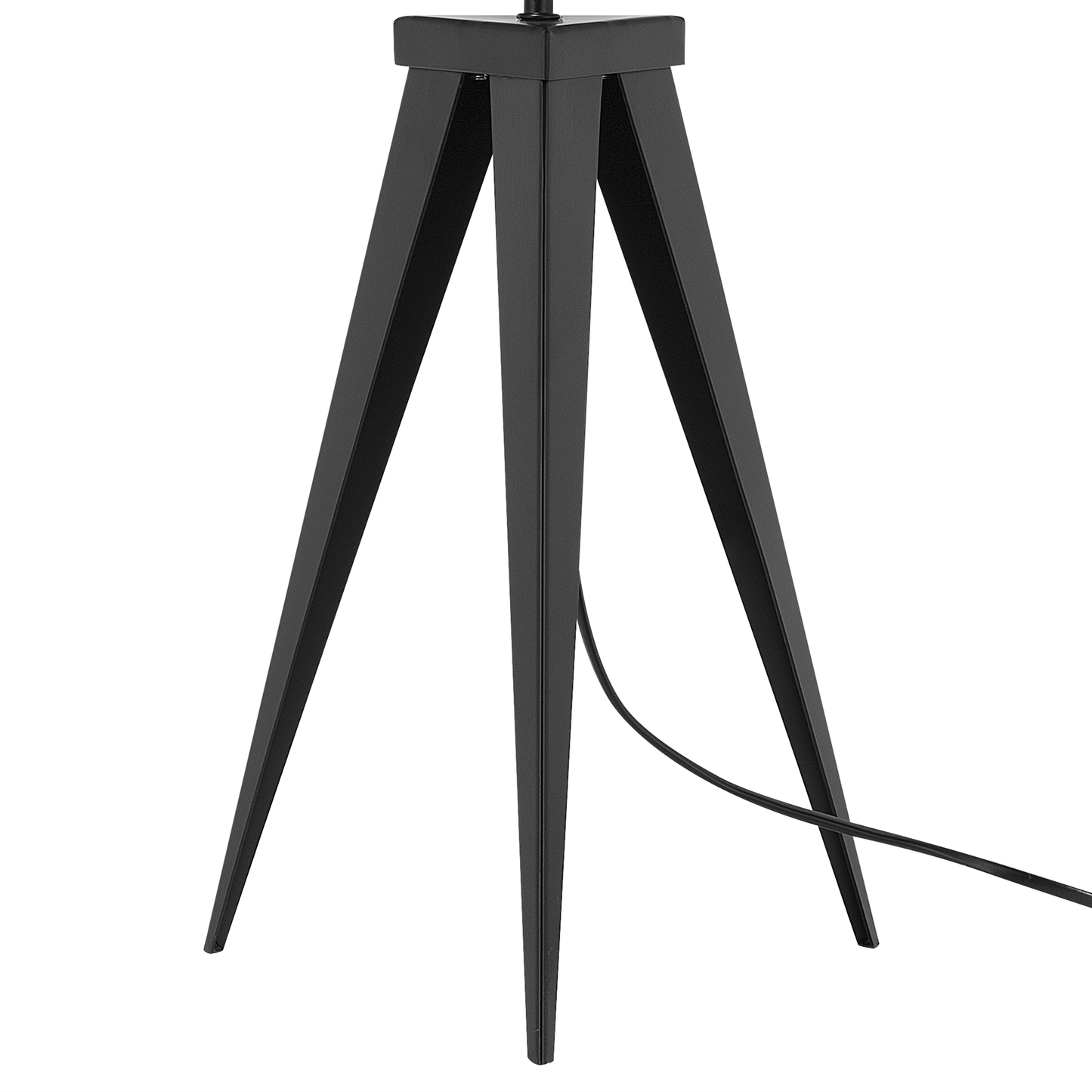 Tischlampe hellgrau 55 cm Trommelform STILETTO