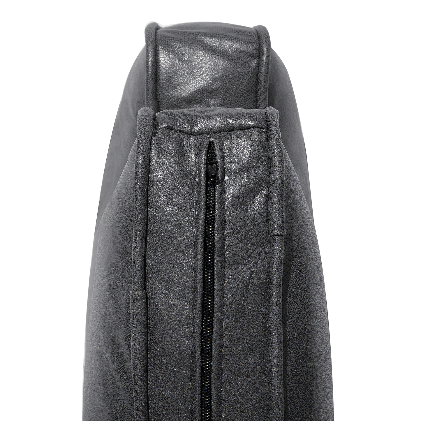 3-Sitzer Sofa Kunstleder grau LOKKA