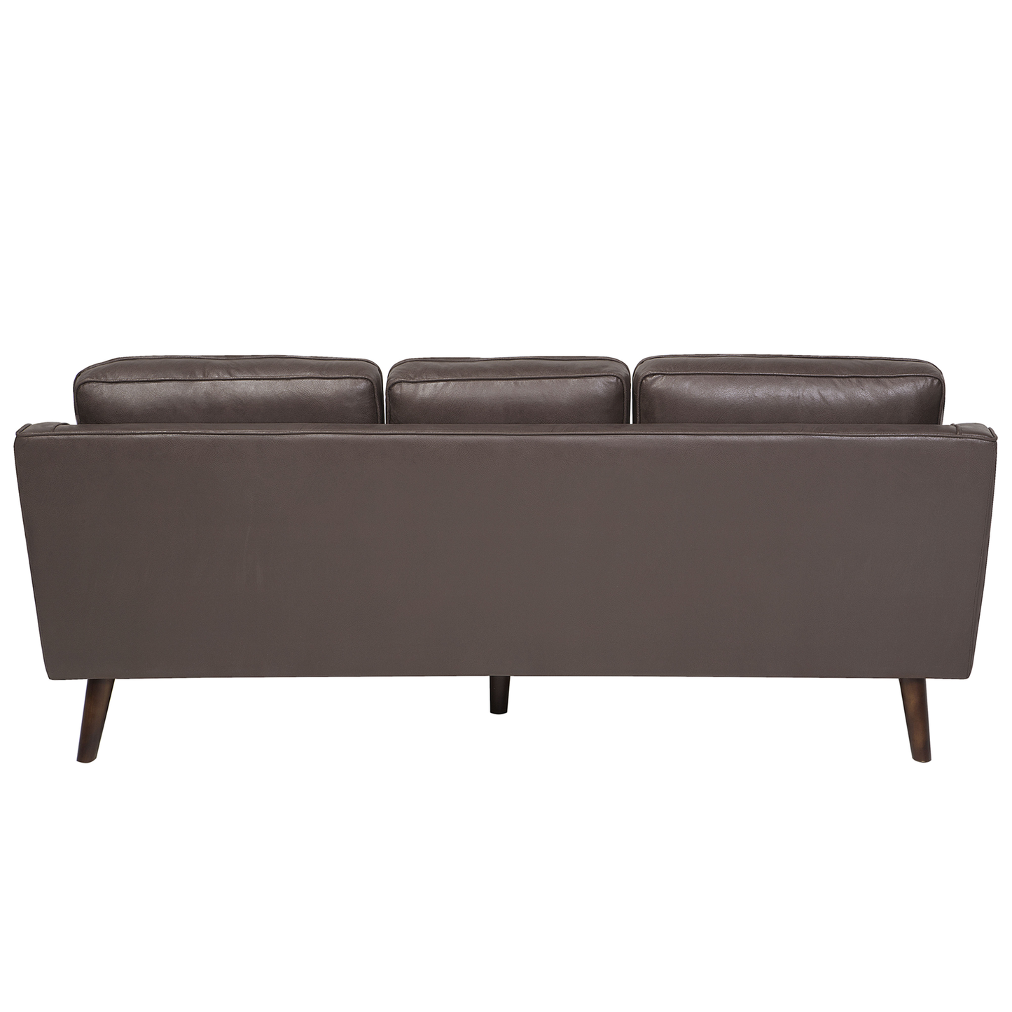 3-Sitzer Sofa Kunstleder braun LOKKA