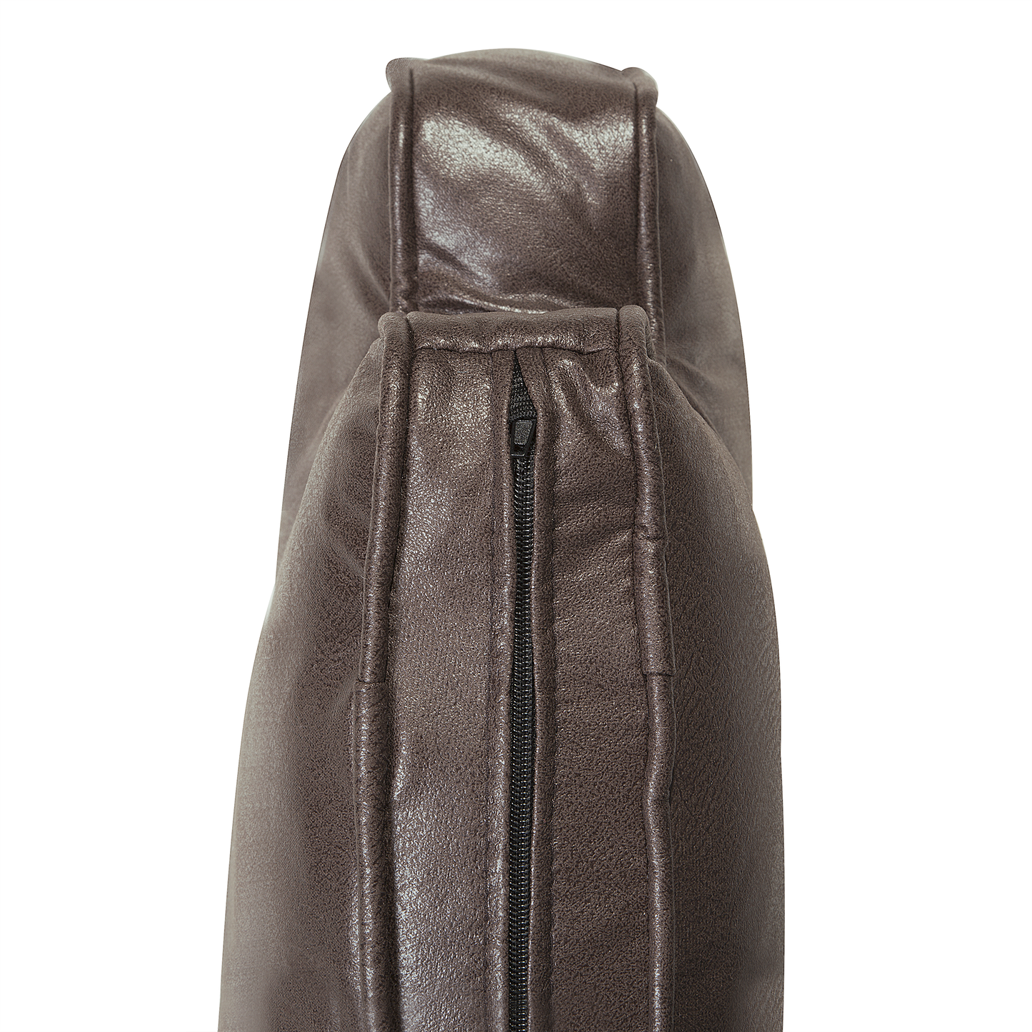 2-Sitzer Sofa Kunstleder braun LOKKA