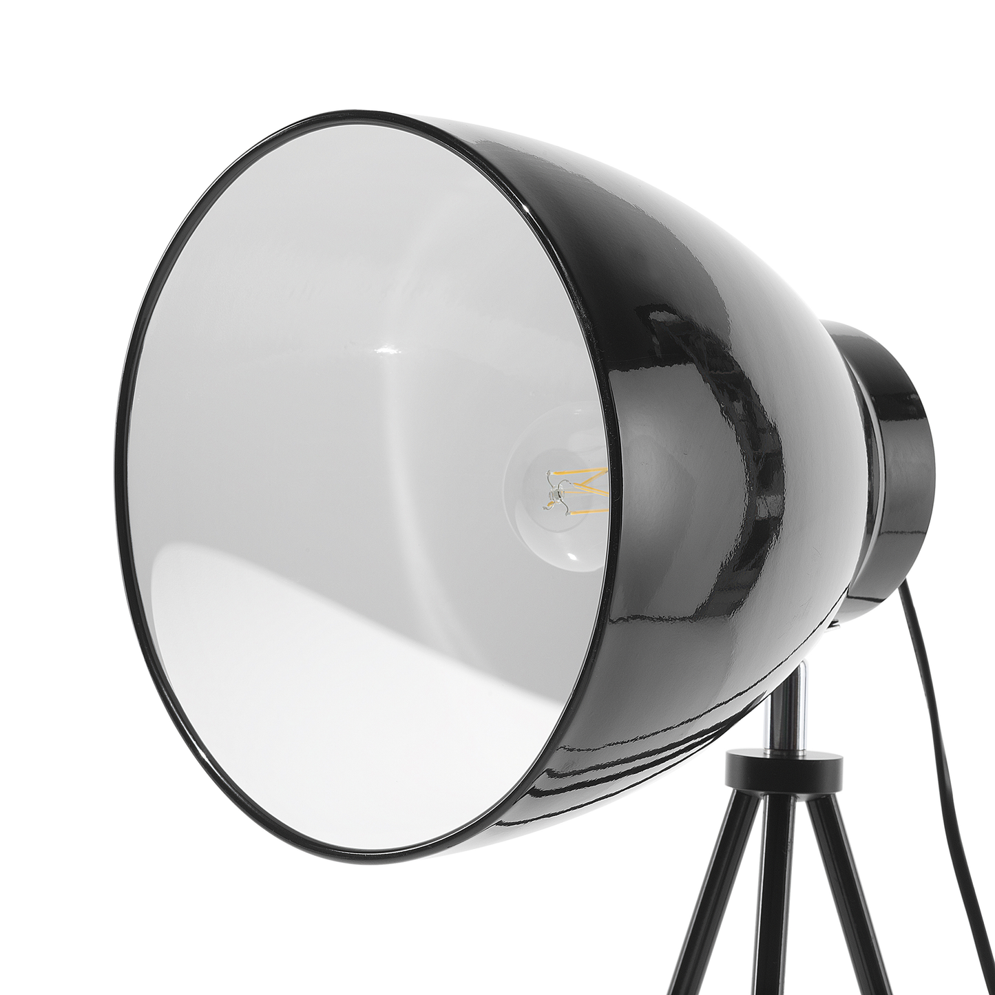 Stehlampe TAMEGA Metall Schwarz