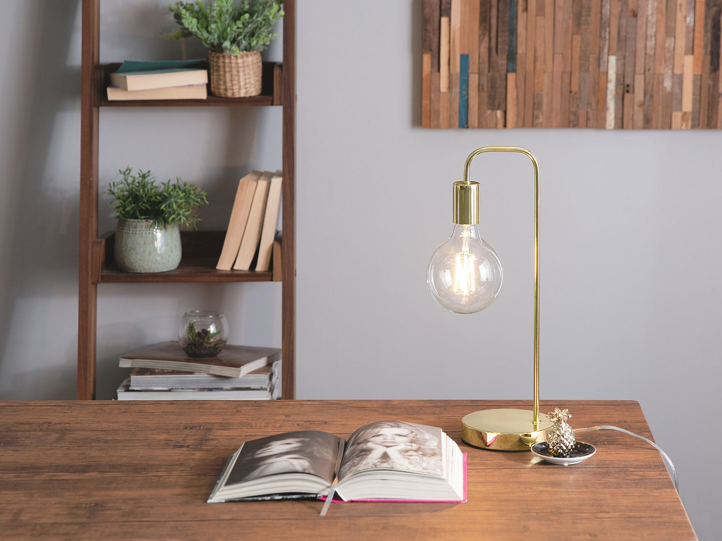 Schreibtischlampe SAVENA Metall Gold