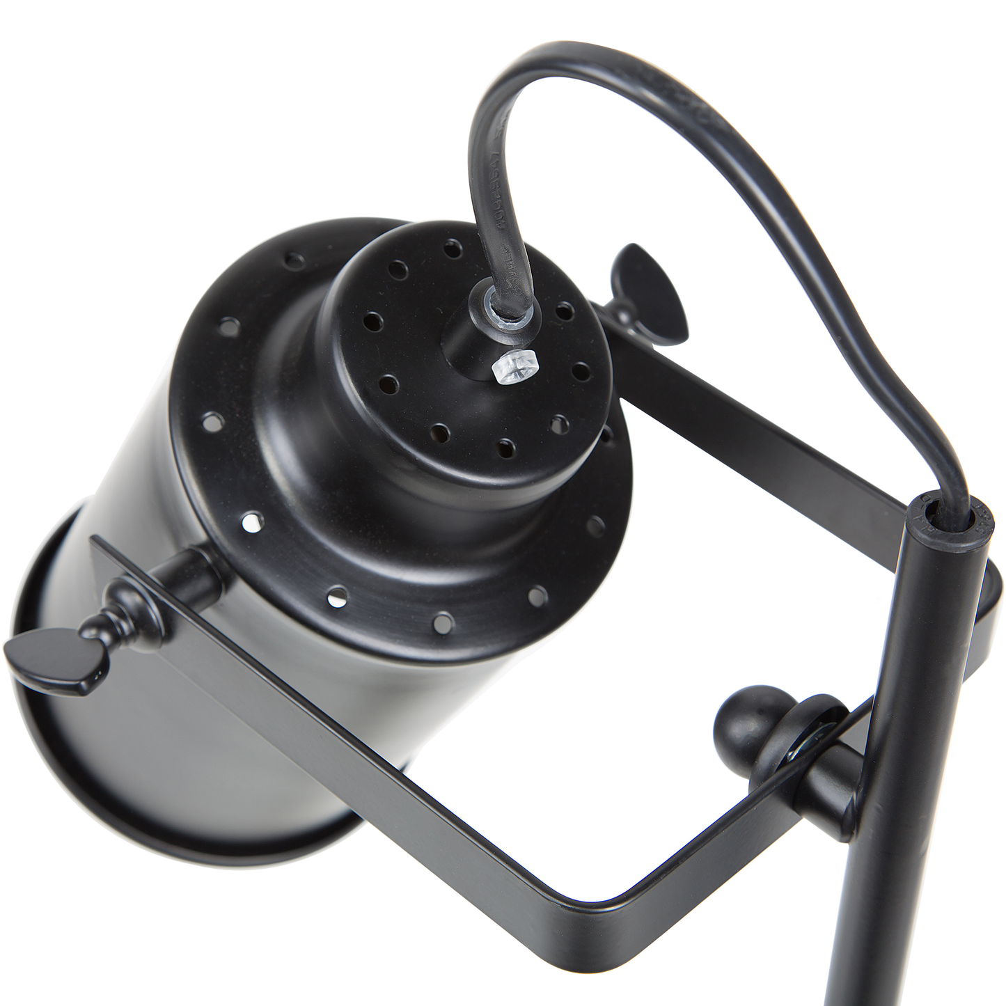 Schreibtischlampe MUNDAKA verstellbar Metall Schwarz