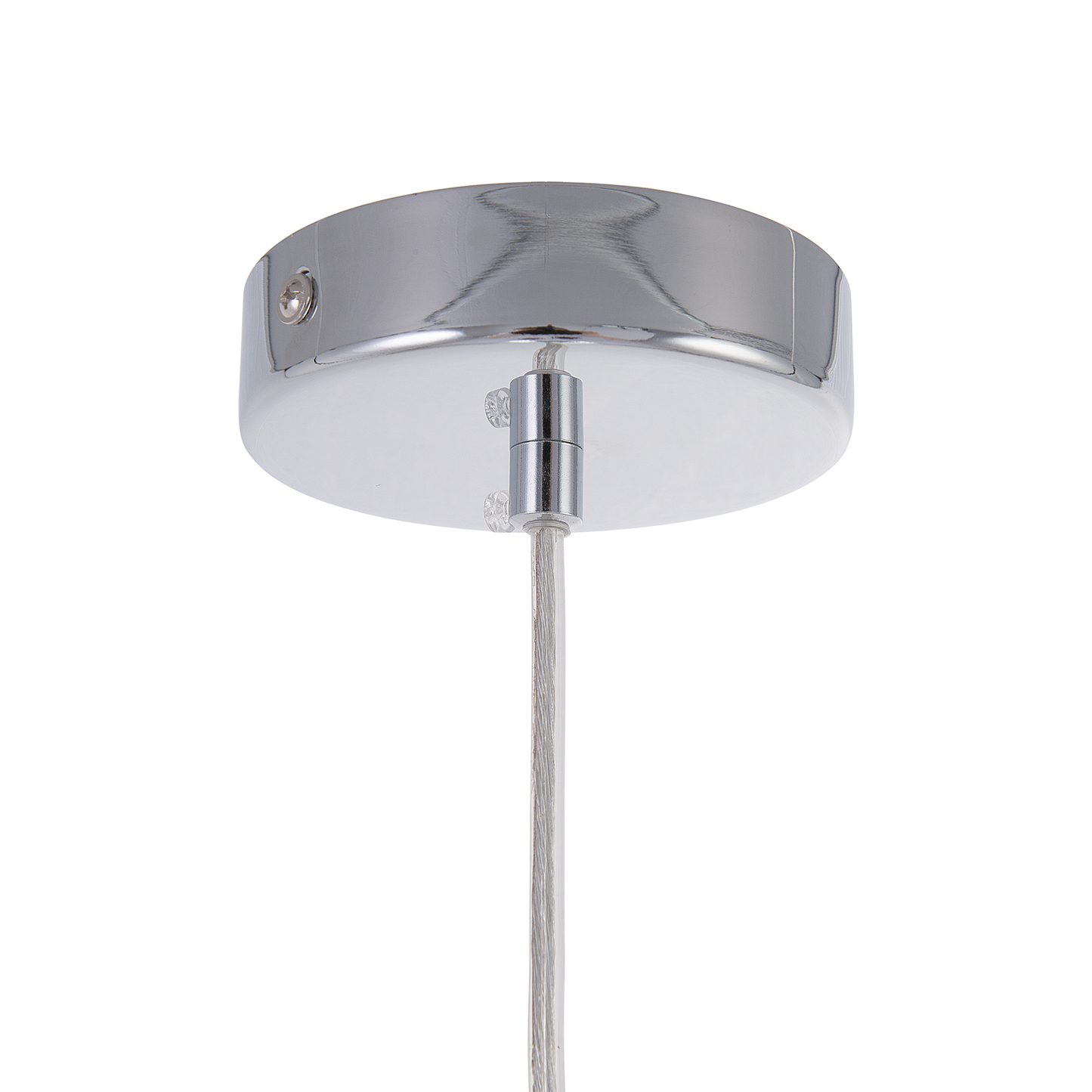 Hängelampe Glas silber Glockenform SOANA