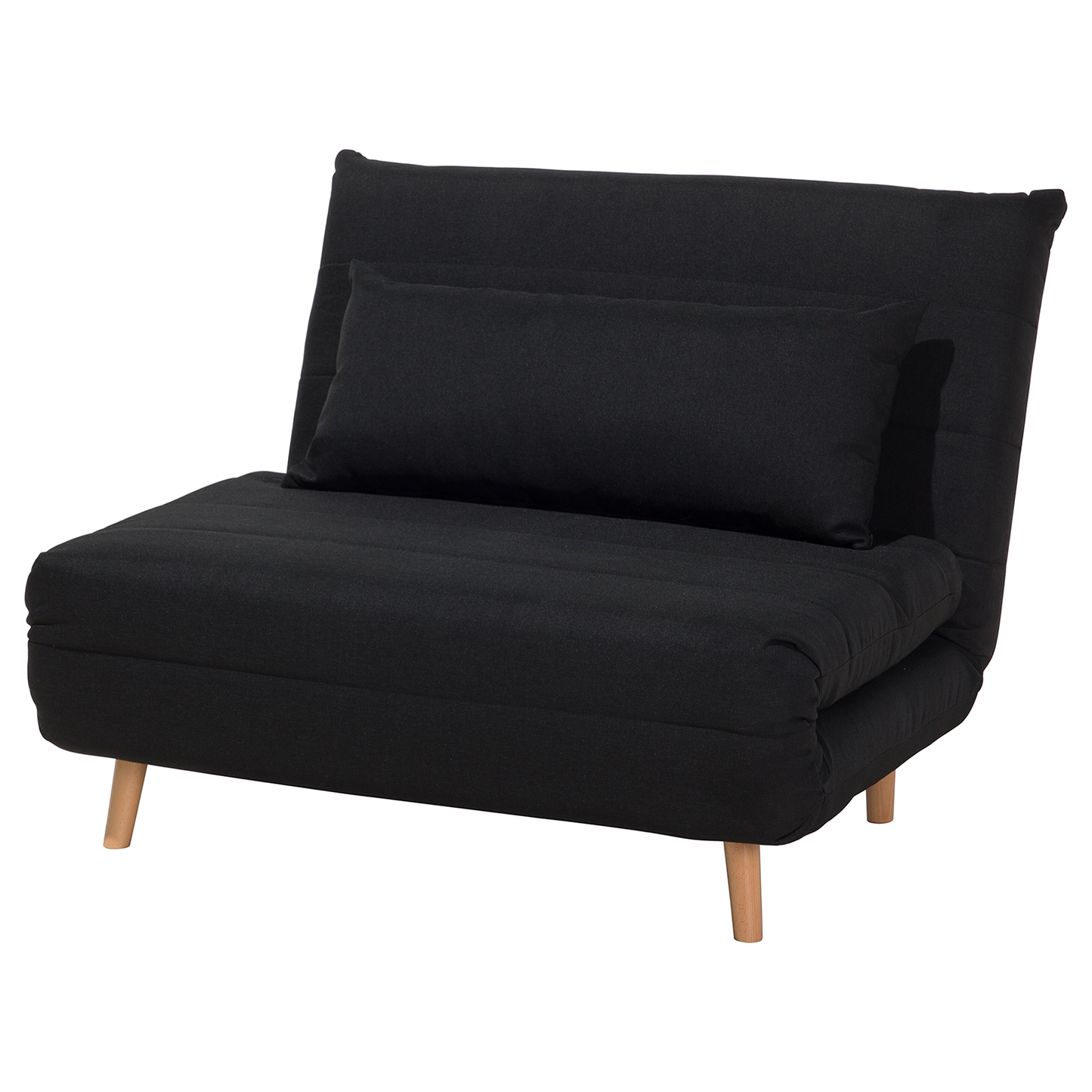 1-Sitzer Schlafsofa schwarz / hellbraun SETTEN