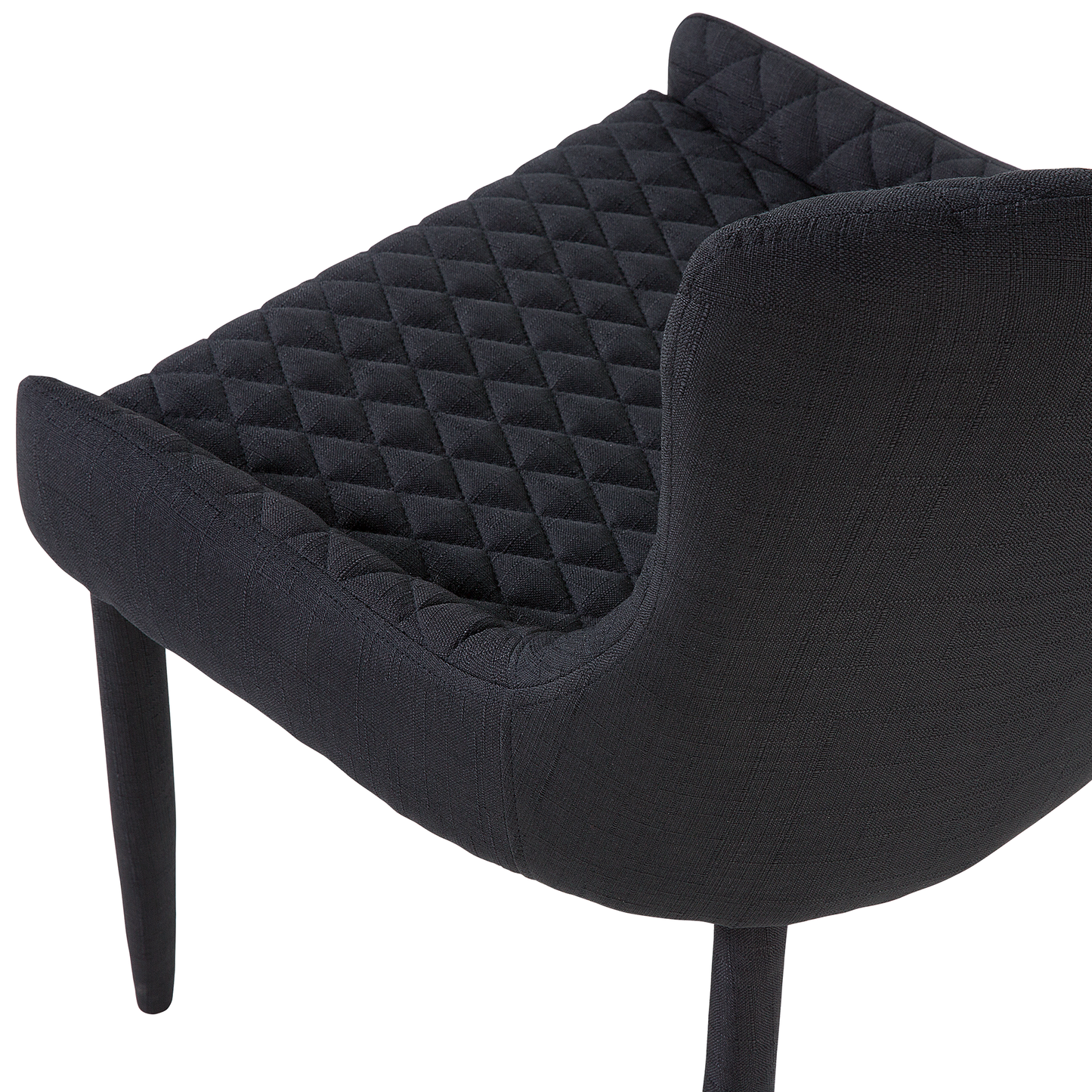 Esszimmerstuhl 2er Set SOLANO Schwarz