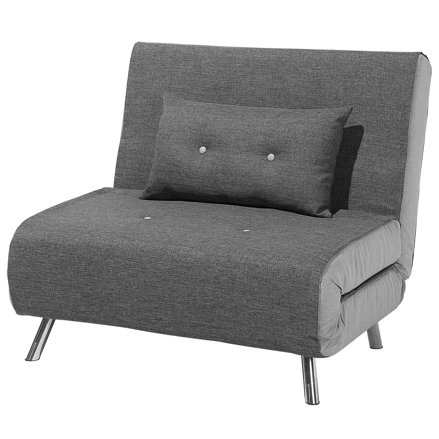 1-SItzer Schlafsofa dunkelgrau / silber FARRIS