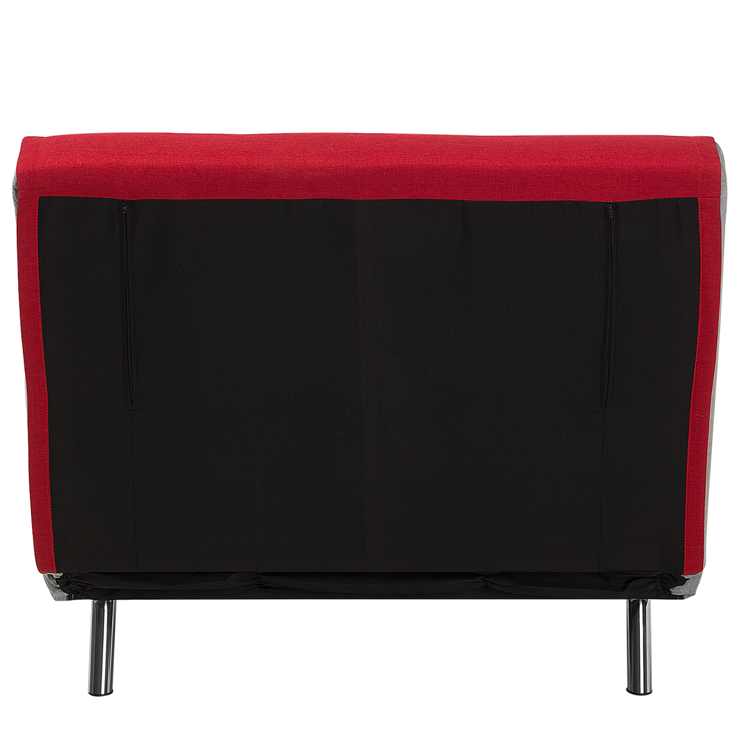 1-Sitzer Schlafsofa rot / silber FARRIS