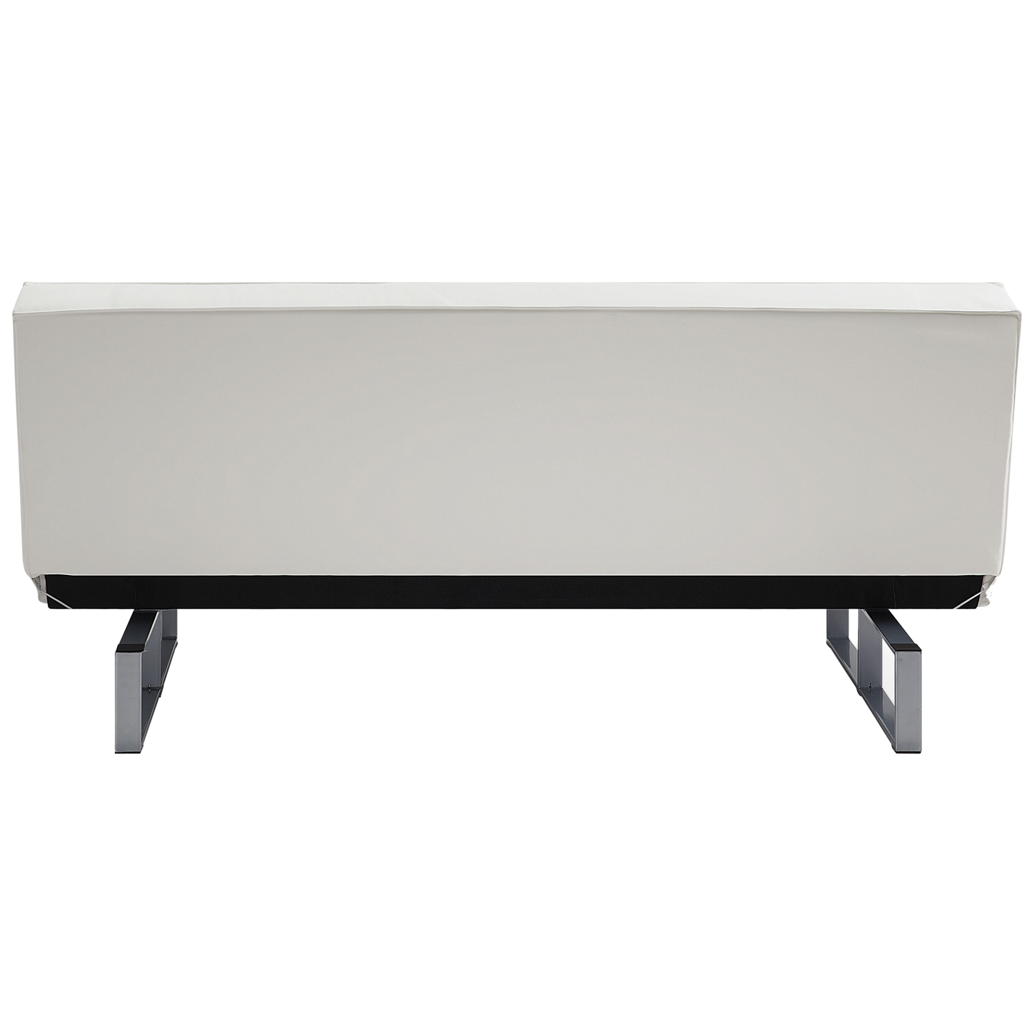 3-Sitzer Schlafsofa Kunstleder weiss 189 cm DERBY