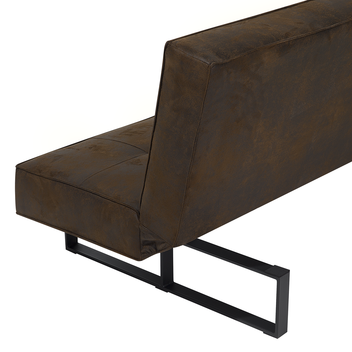 Schlafsofa Kunstleder Dunkelbraun DERBY