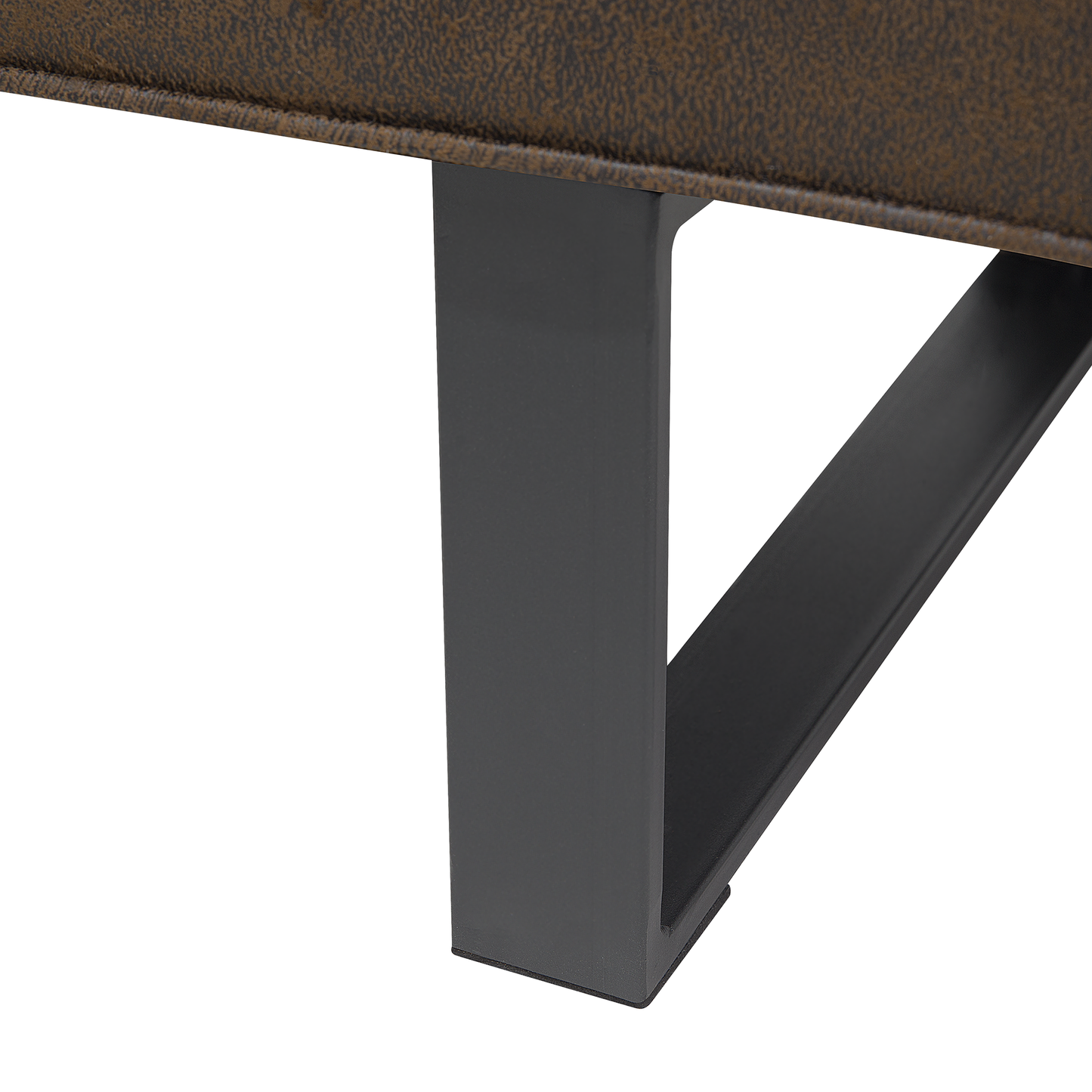 Schlafsofa Kunstleder Dunkelbraun DERBY