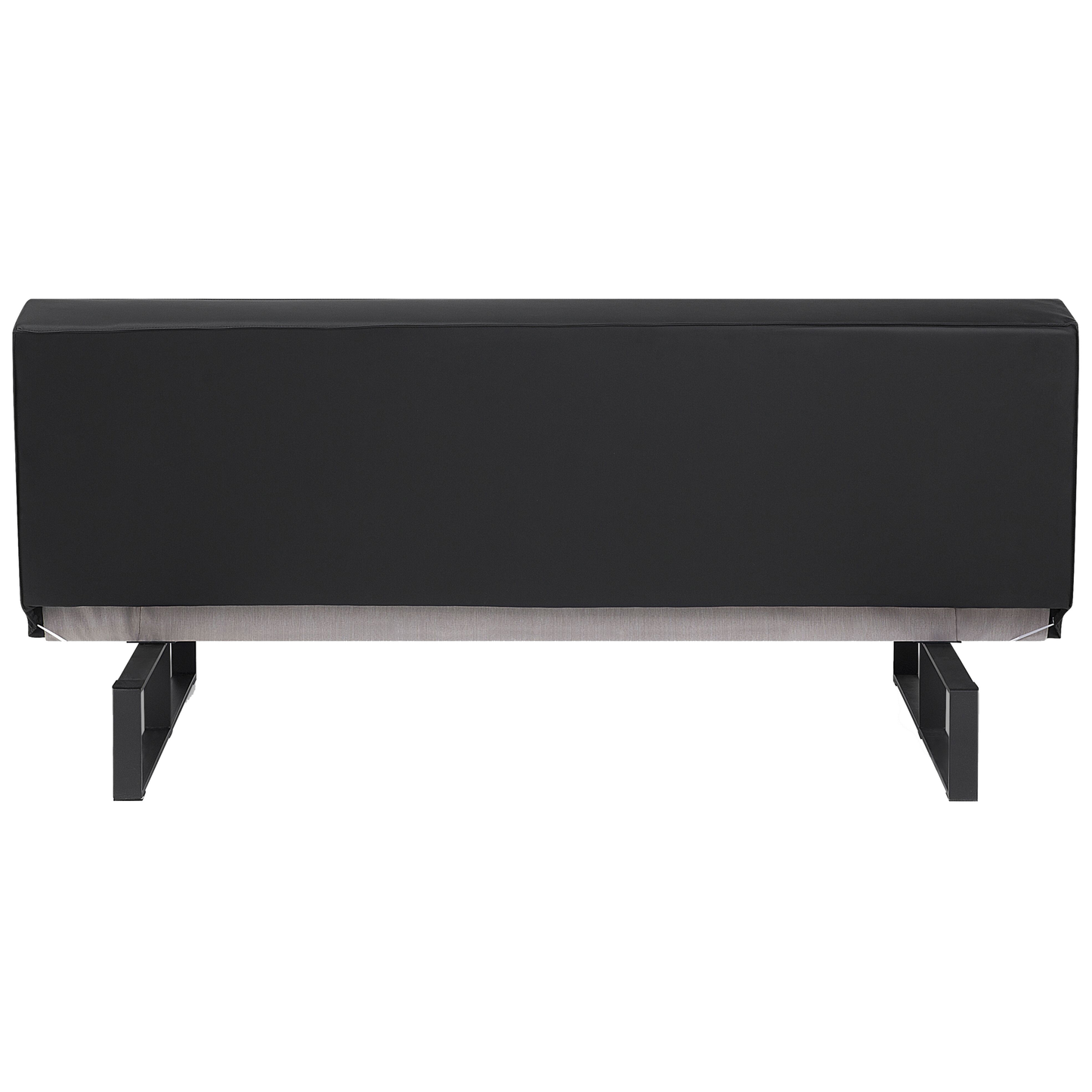 3-Sitzer Schlafsofa Kunstleder schwarz 189 cm DERBY