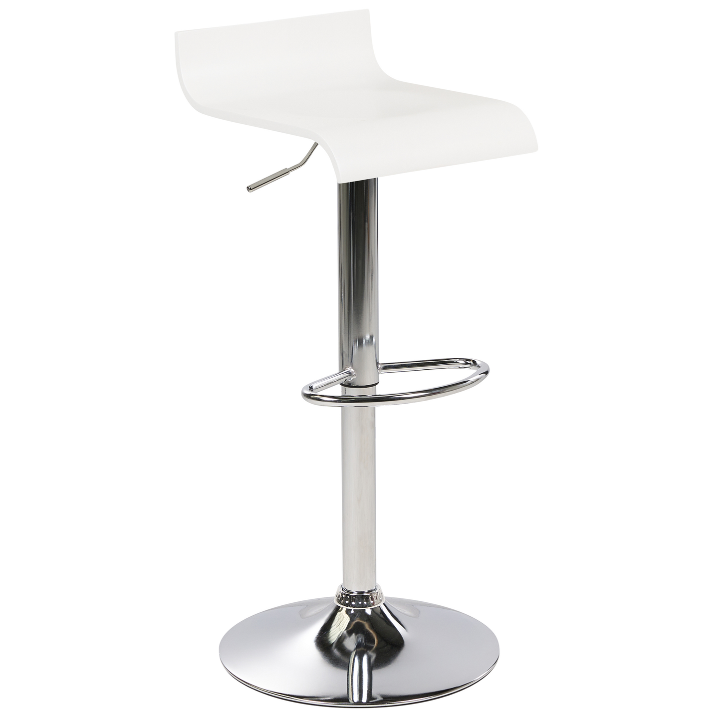Set mit 2 Barstühlen VALENCIA drehbar Weiss