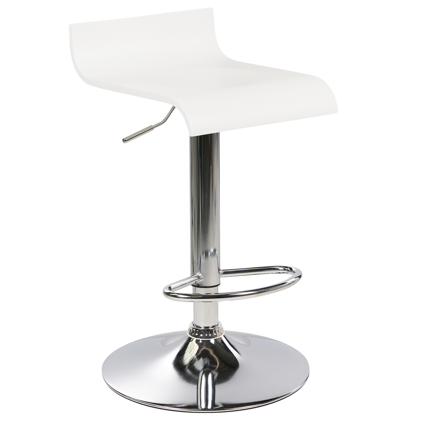 Set mit 2 Barstühlen VALENCIA drehbar Weiss